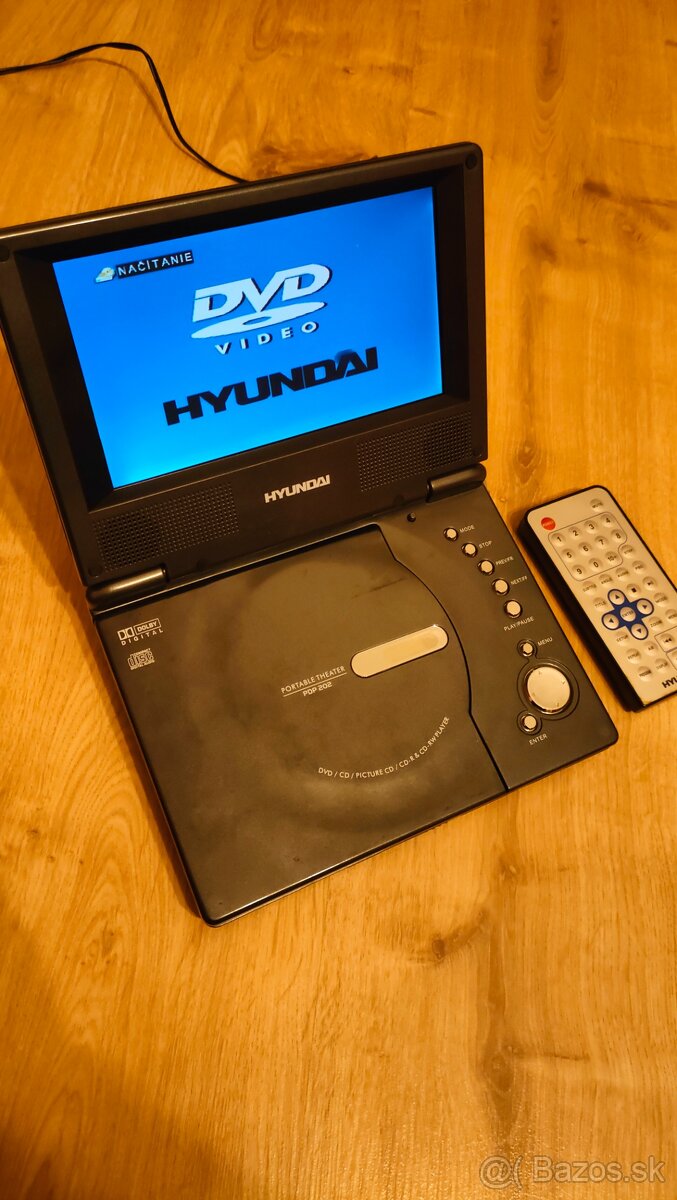 Prenosný prehrávač DVD Hyundai s ovládačom