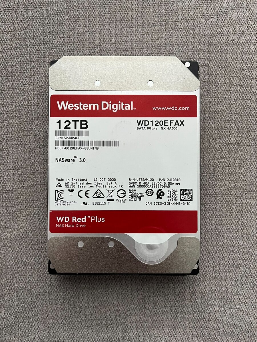 3,5" HDD WD Red Plus 12TB