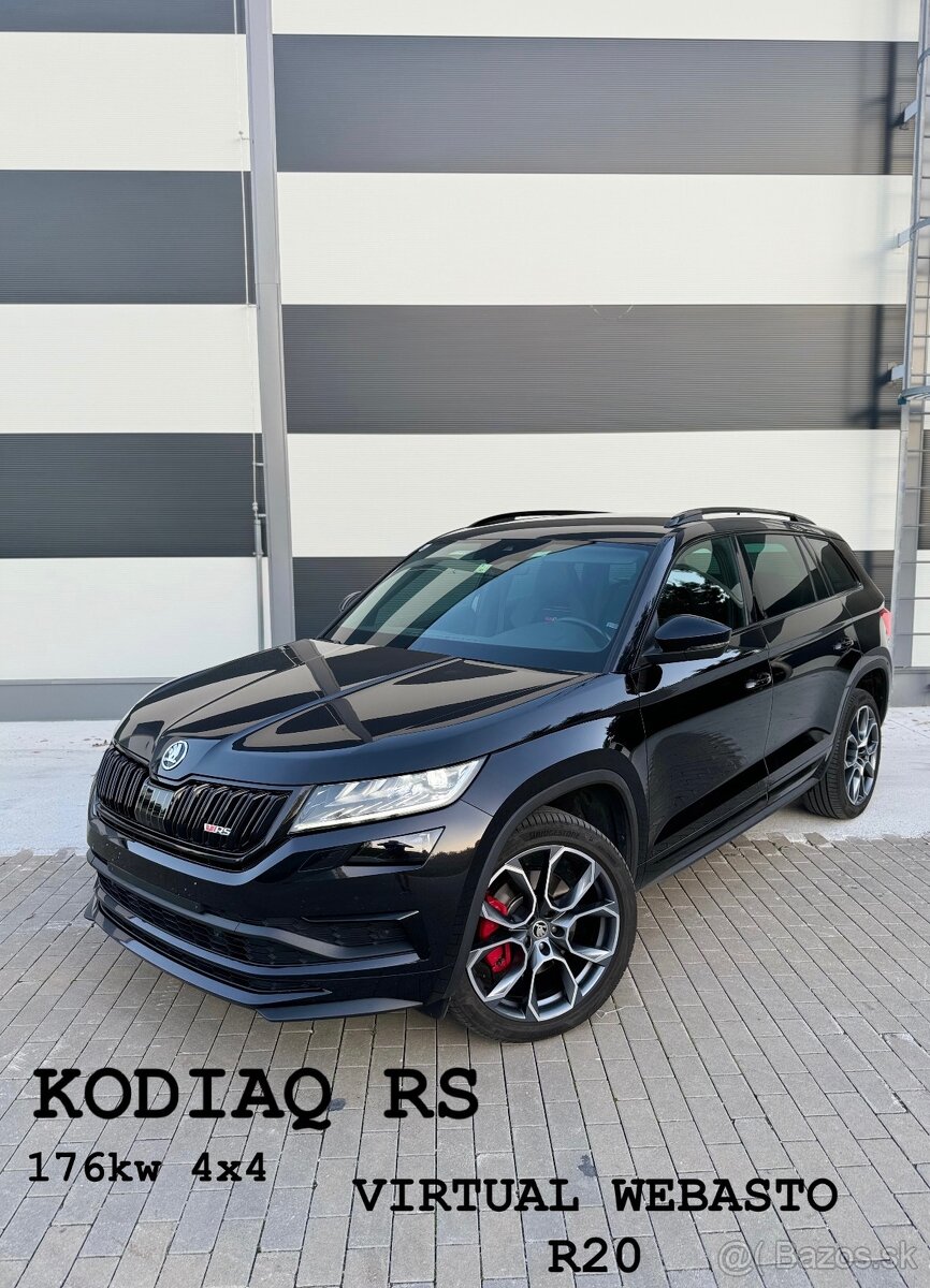 Škoda Kodiaq RS 2.0 TDI 4x4 176kw VIRTUAL WEBASTO 2020