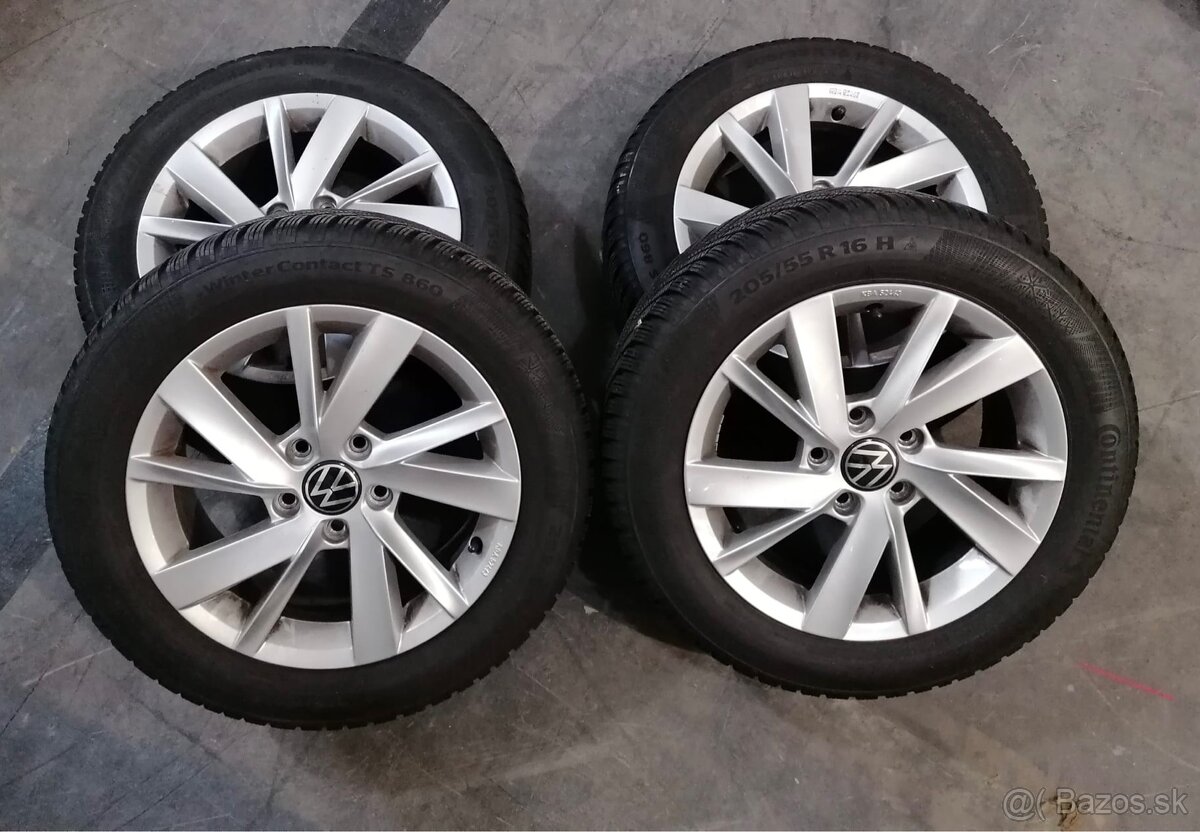 Predám originál VW zimnú sadu 5x112 R16, 205/55/16