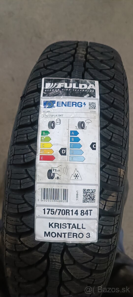 Predám zimné pneumatiky Fulda 175/70r14