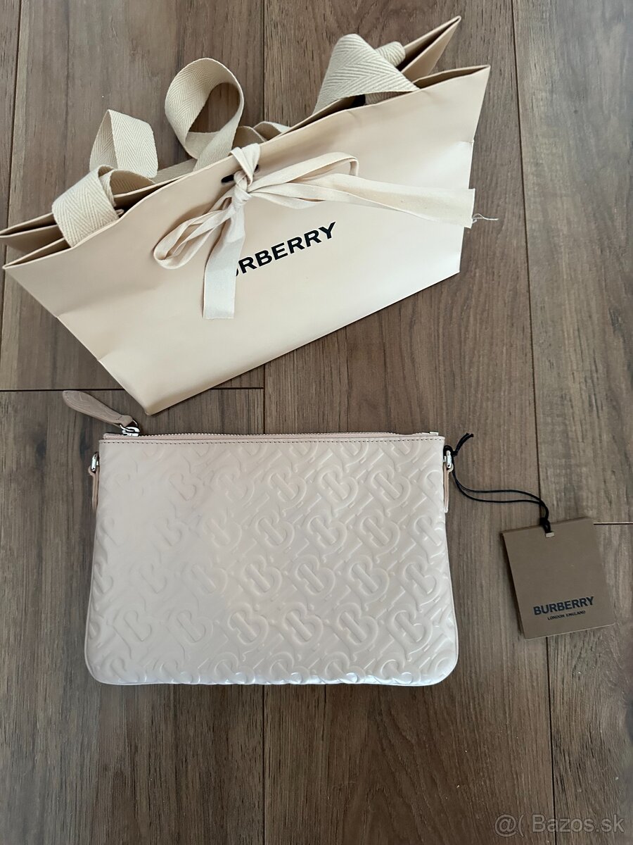 Kožená listová kabelka BURBERRY / nová