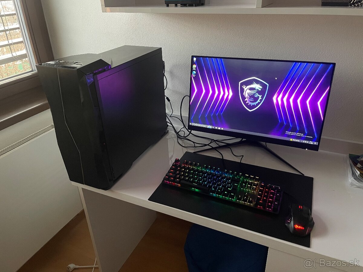 Herný PC + MSI monitor,klávesnica,myš