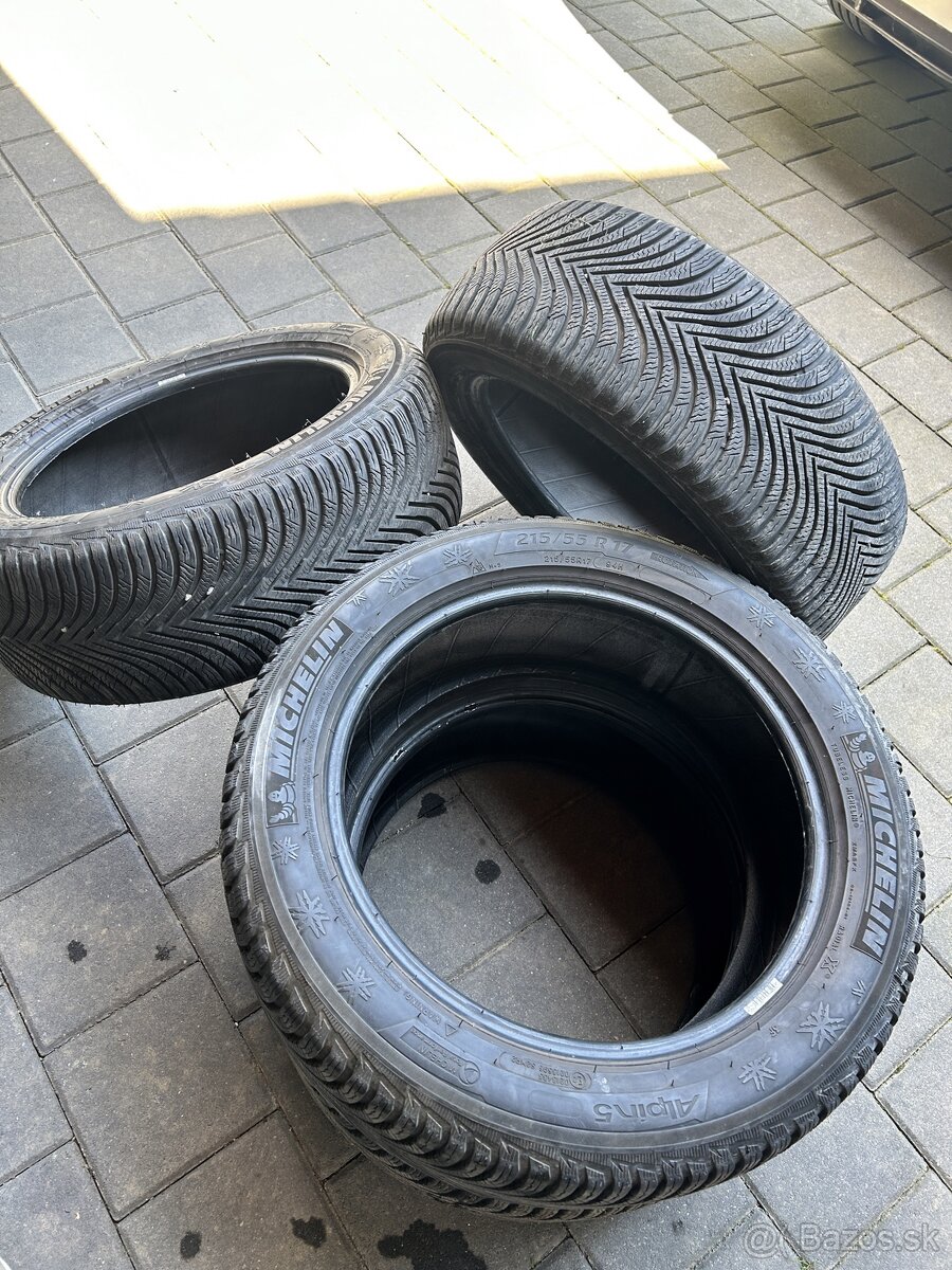 Zimné Pneu Michelin 215/55/R17 Lacno