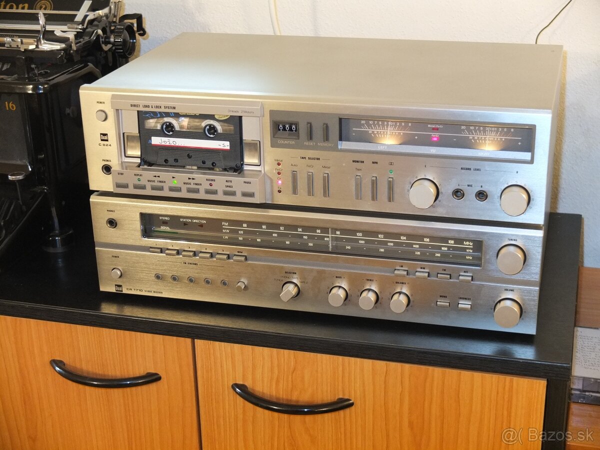 Dual C 824Tape deck+Dual CR 1710 Stereo receiver (1980-81)