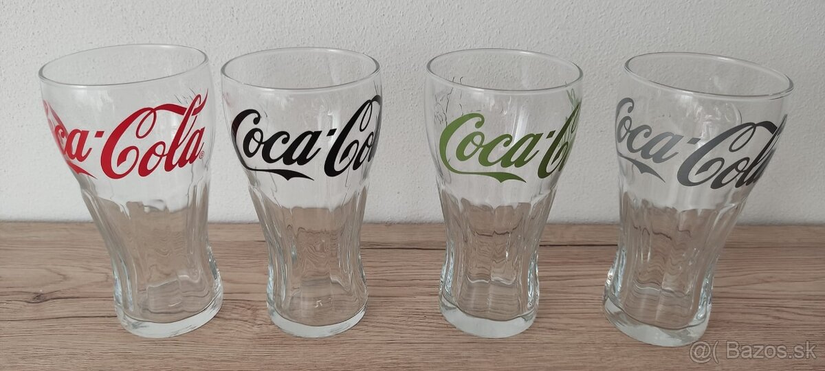 Poháre Coca cola objem 350 ml spolu cena 15 eur