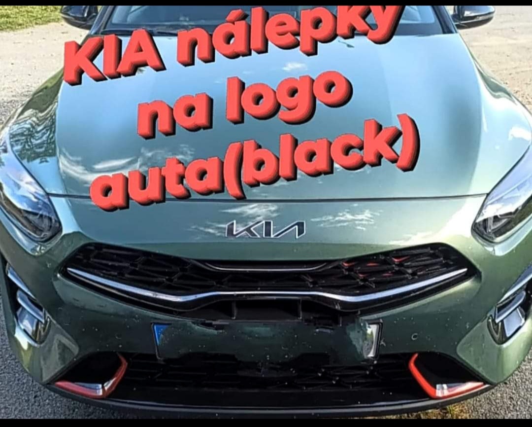 Kia,logo nalepky na znak(black)