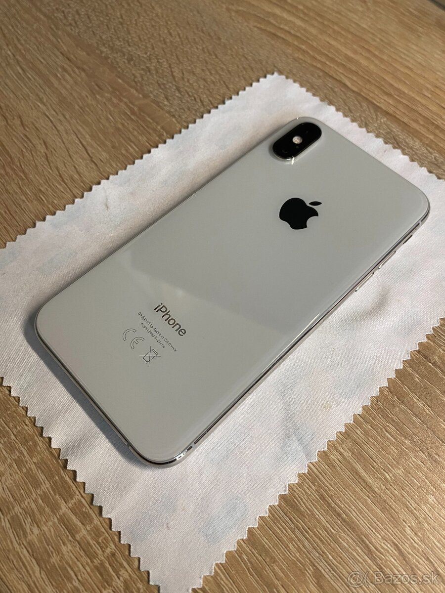 iPhone XS Silver / biely 256GB – plne funkčný