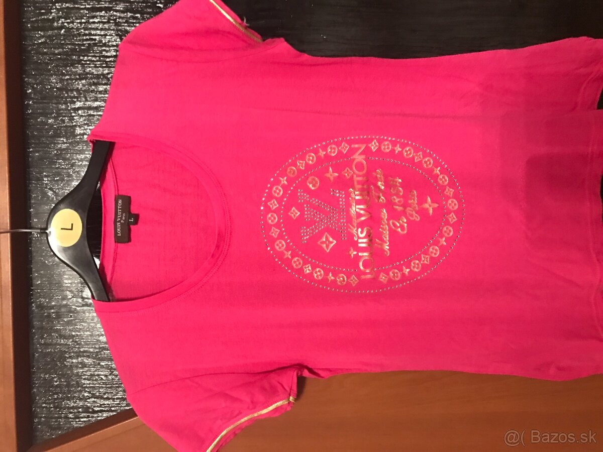 LOUIS VUITTON fuksia damske tricko M/L