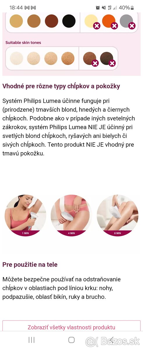 Philips lumea IPL