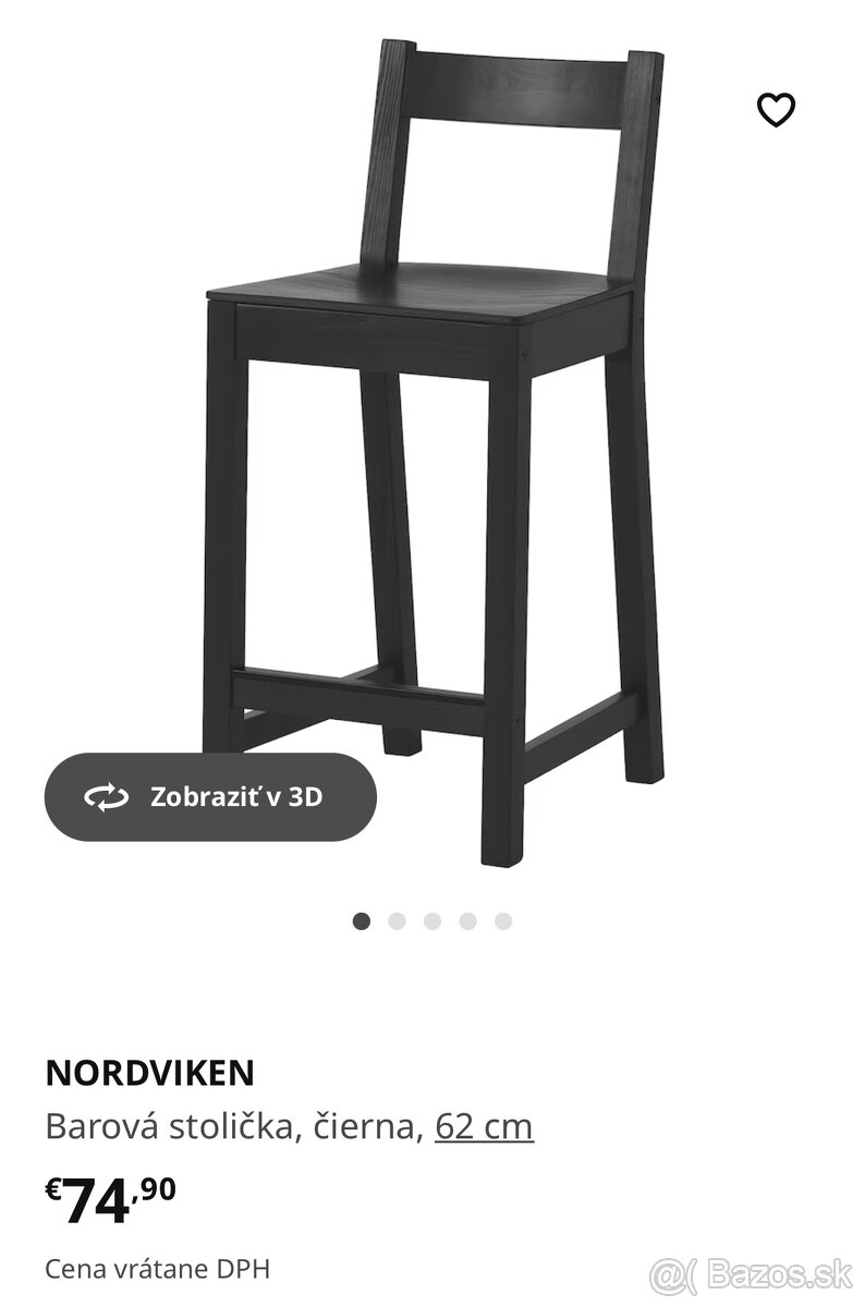 Drevené stoličky Ikea