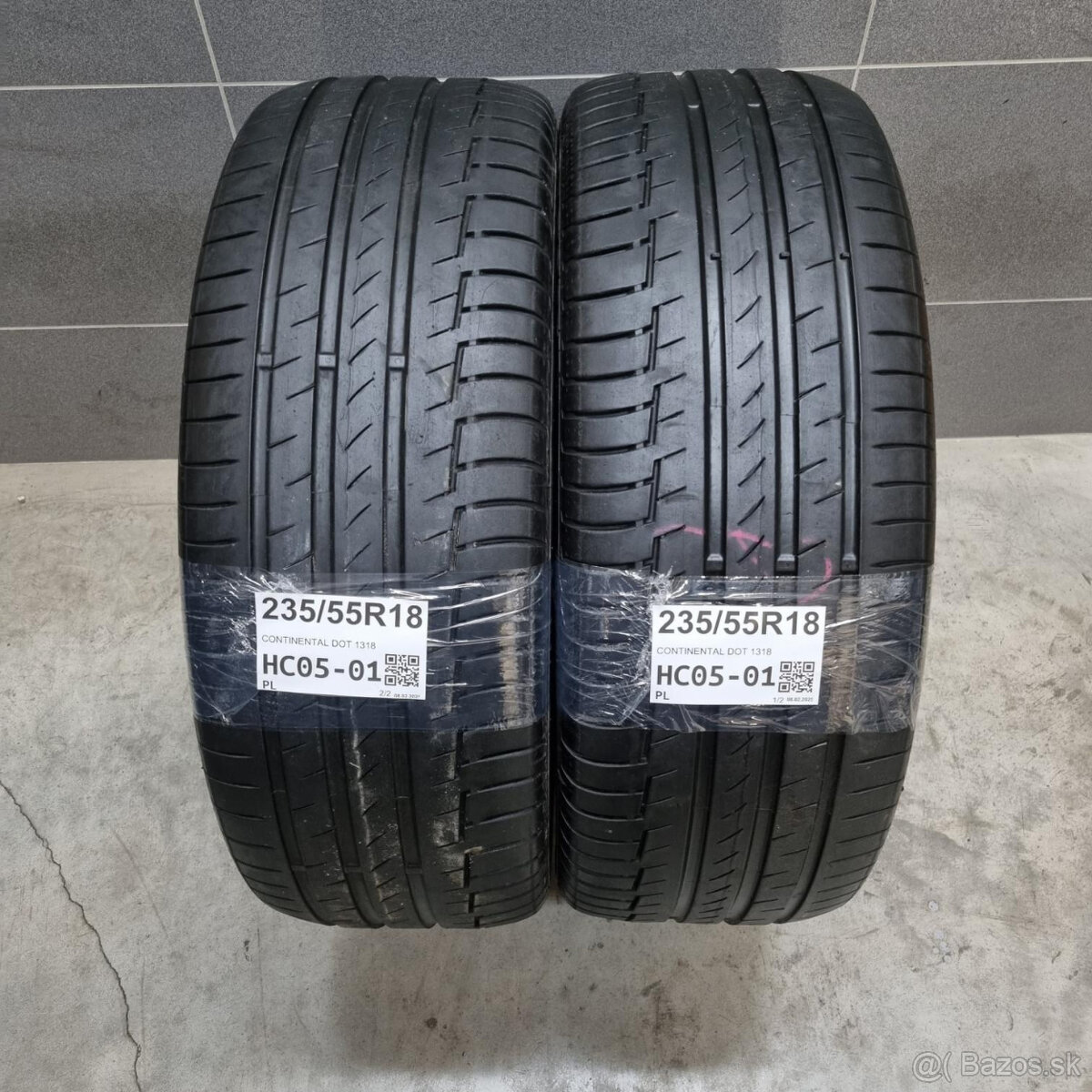 Letné pneumatiky 235/55 R18 CONTINENTAL DOT1318