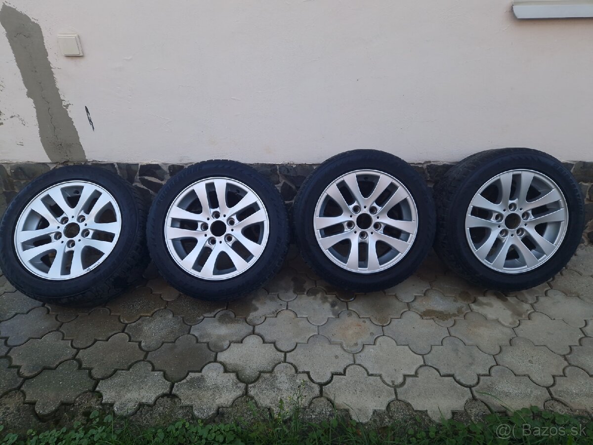 Predám hliníkové disky BMW s pneu 205/55 r16