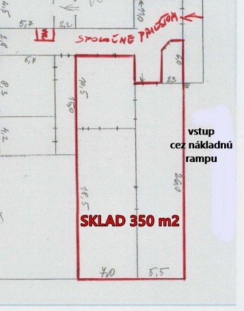 Na prenájom sklad 350 m2 Banská Bystrica