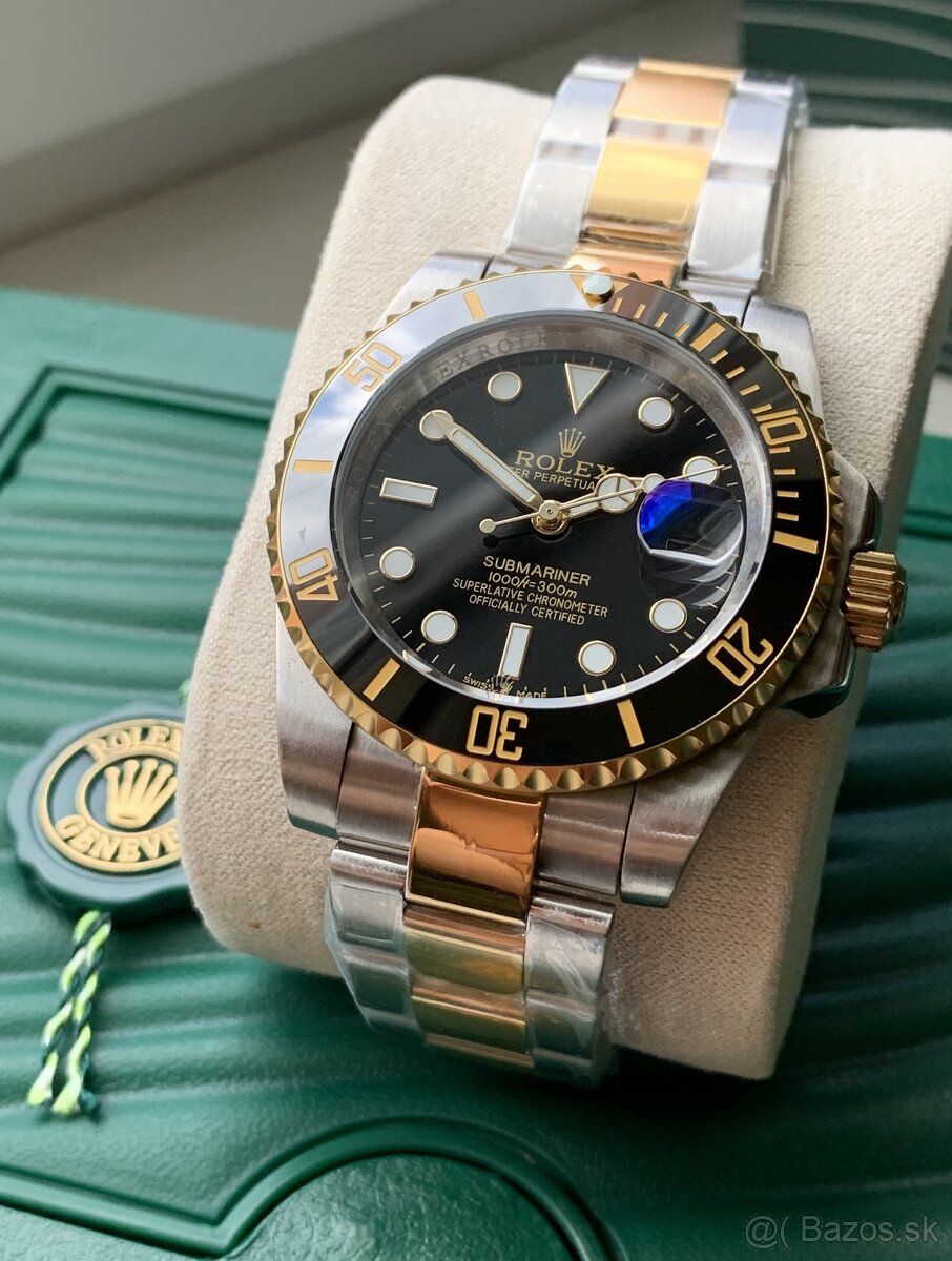 Rolex Submariner Date, Nové, 41mm, Zlato-čierne