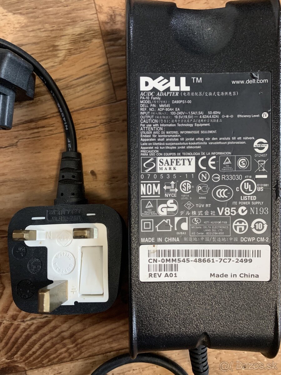 adaptér Dell 19,5V 4,6A na notebook