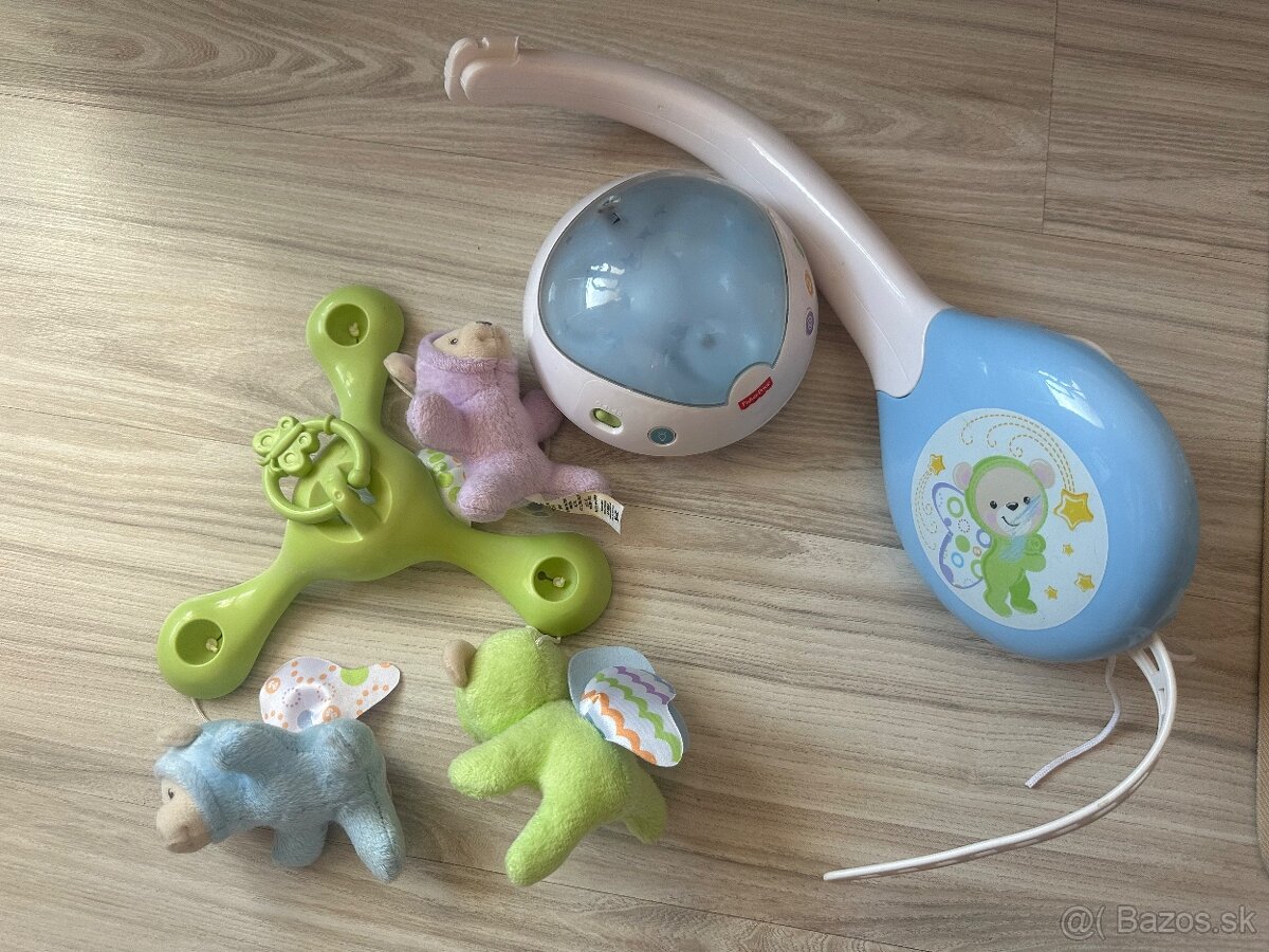 Fisher-Price kolotoč nad postieľku Motýliky