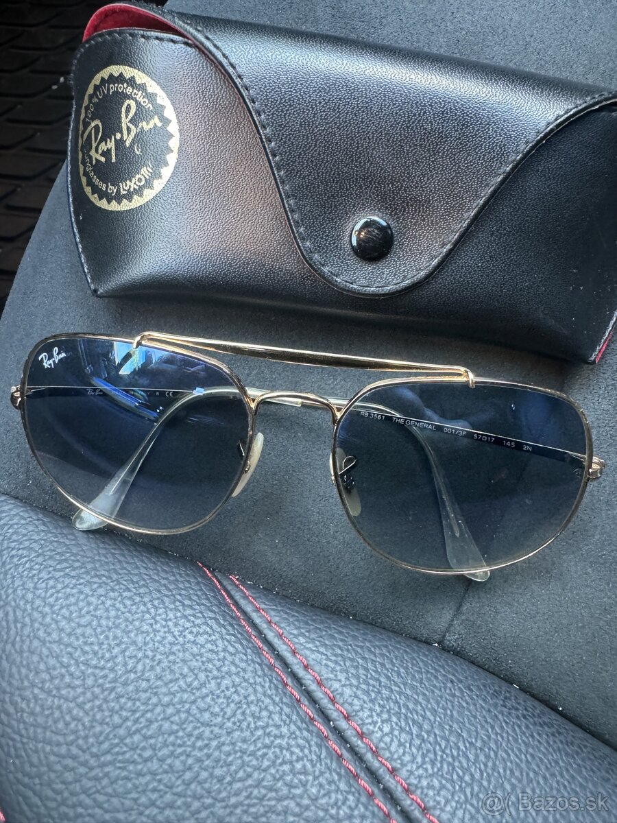 Rayban okuliare zlate modre sklo