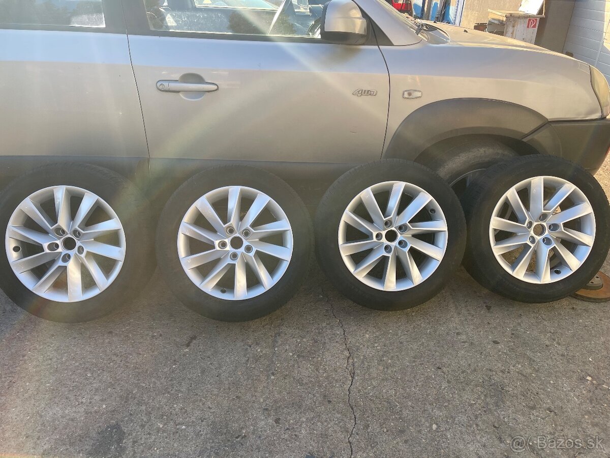 Predám elektróny 5x112R17Skoda Superb 215/55R17 Letné