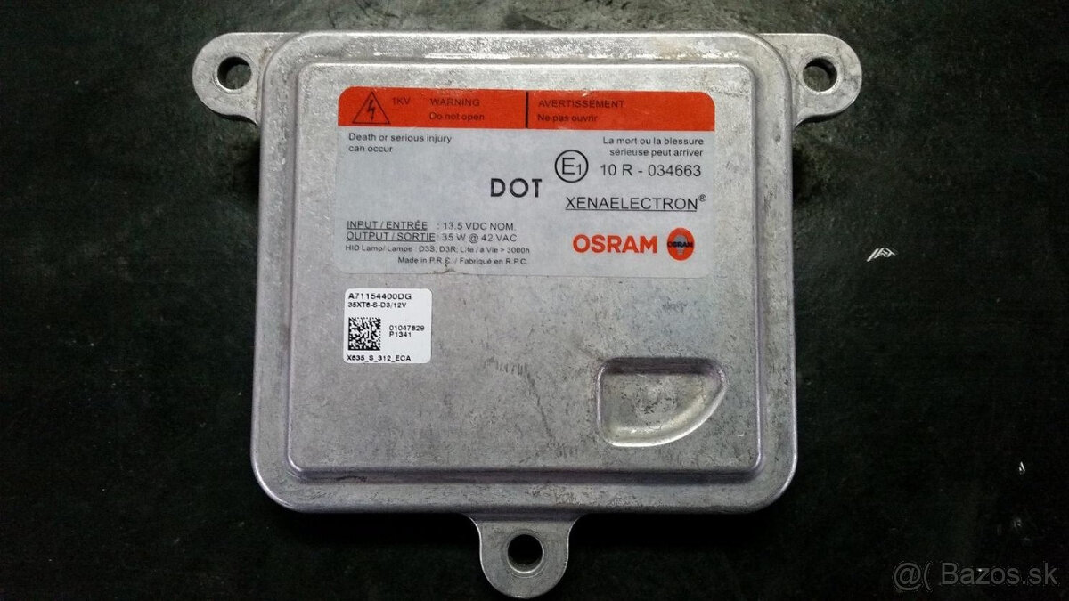 10R-034663 OSRAM D3S D3R Riadiaca Jednotka Xenonu