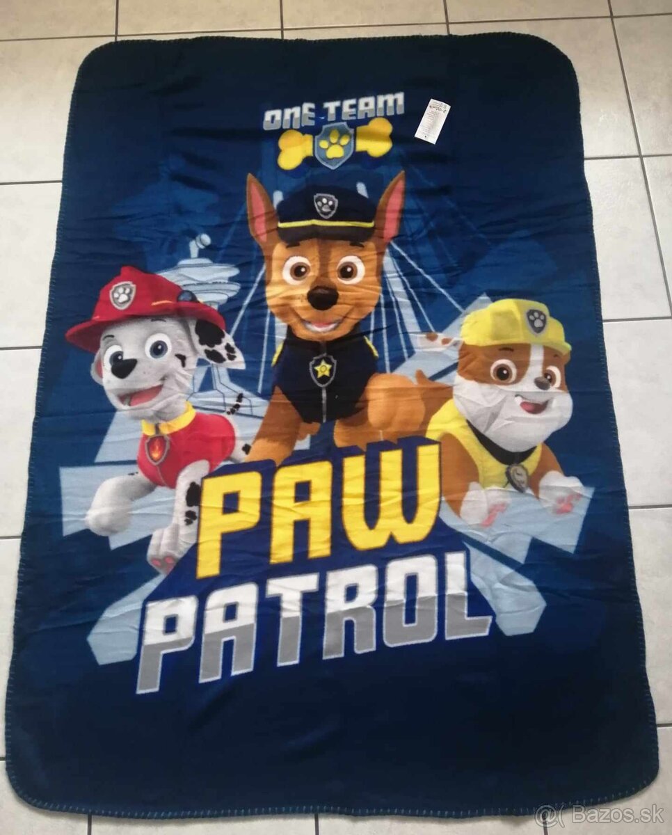 Detská deka Paw patrol