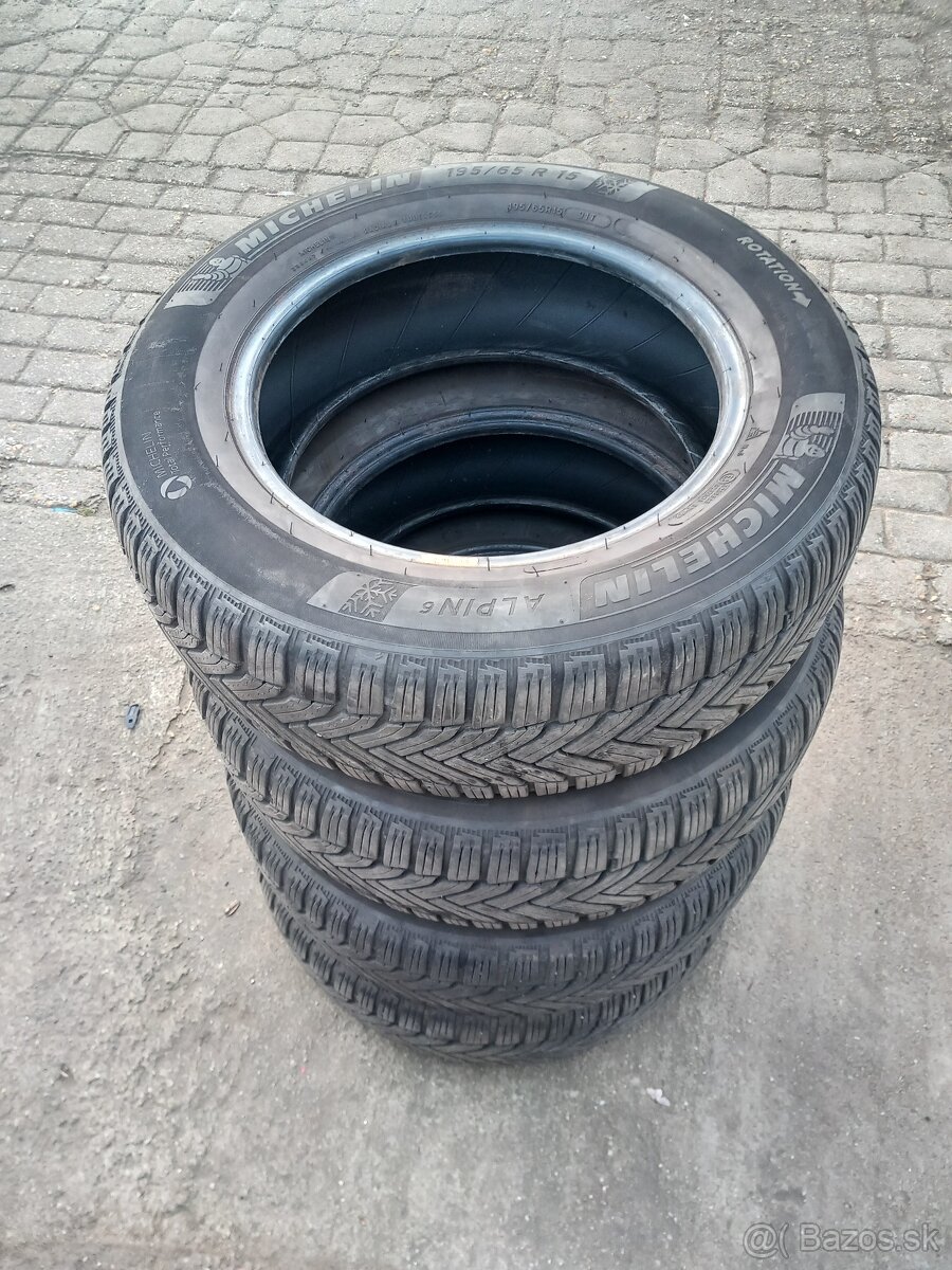 Zimne pneumatiky 195/65R15 Michelin