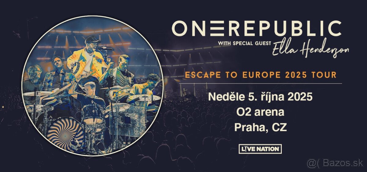 One Republic Praha 2025 státie