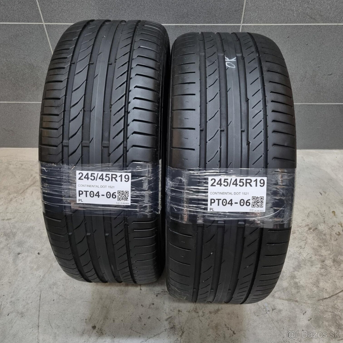 Letné pneumatiky 245/45 R19 CONTINENTAL DOT1521