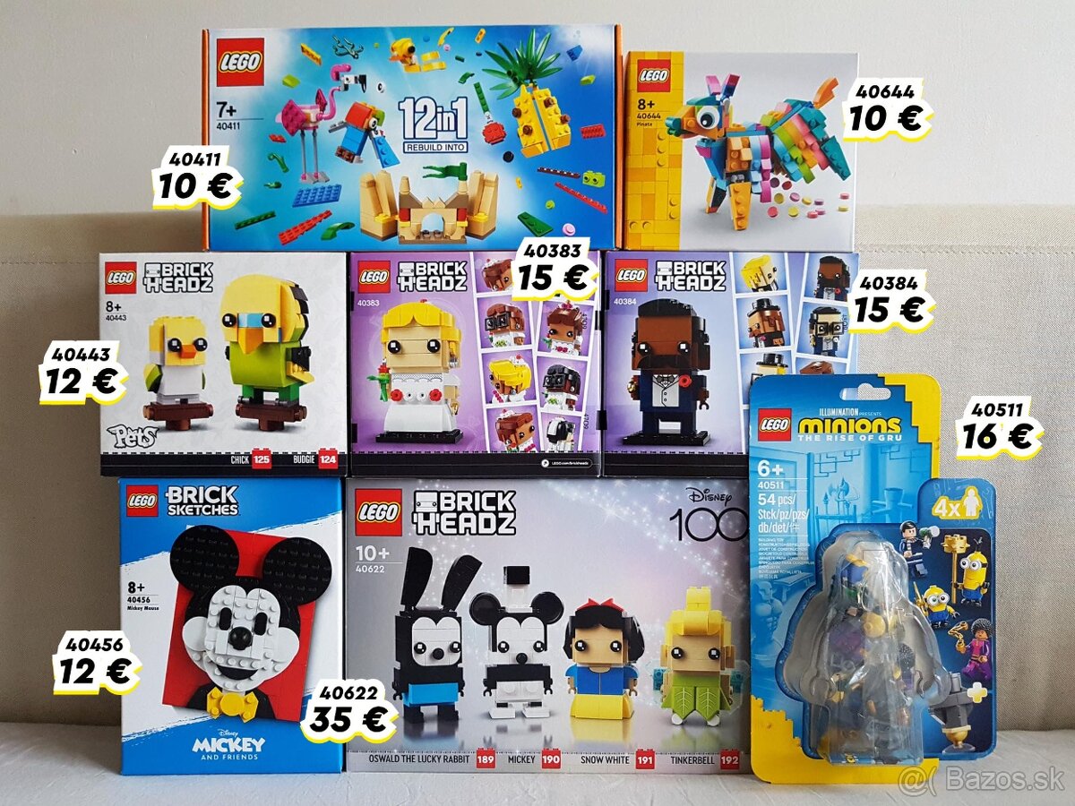 Nové zapečatené sety LEGO Disney, Ninjago, Jurassic a ďalšie