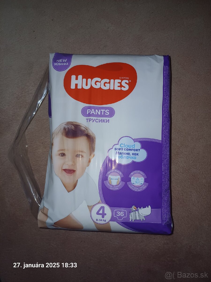 Detské plienky 4 Huggies