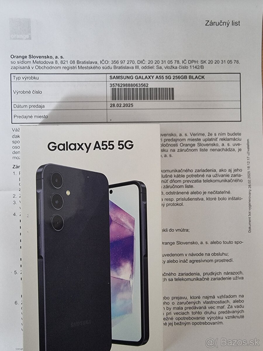 Samsung galaxy A55 5G 256GB