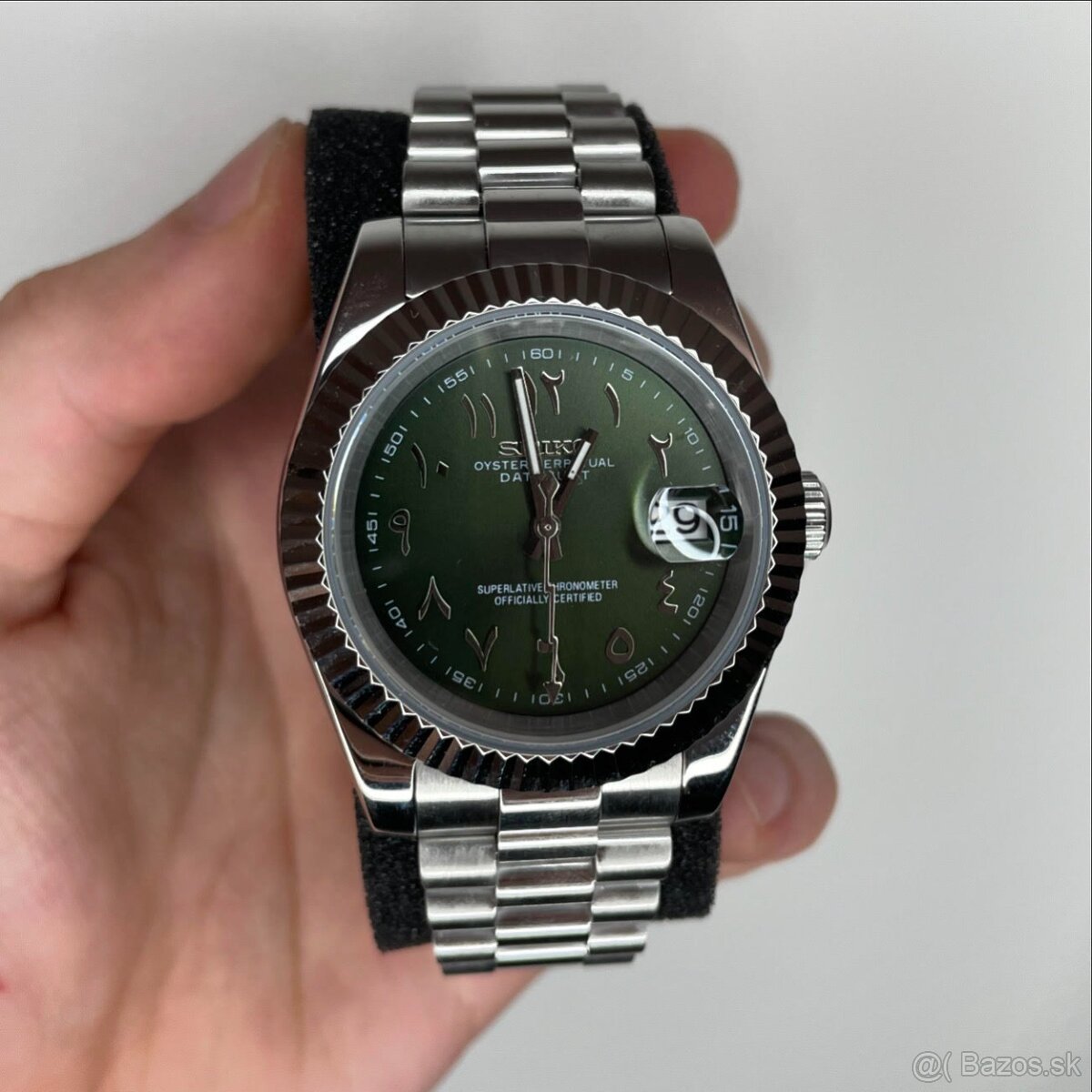 Hodinky Seiko Mod Dark Green Arabic Dial