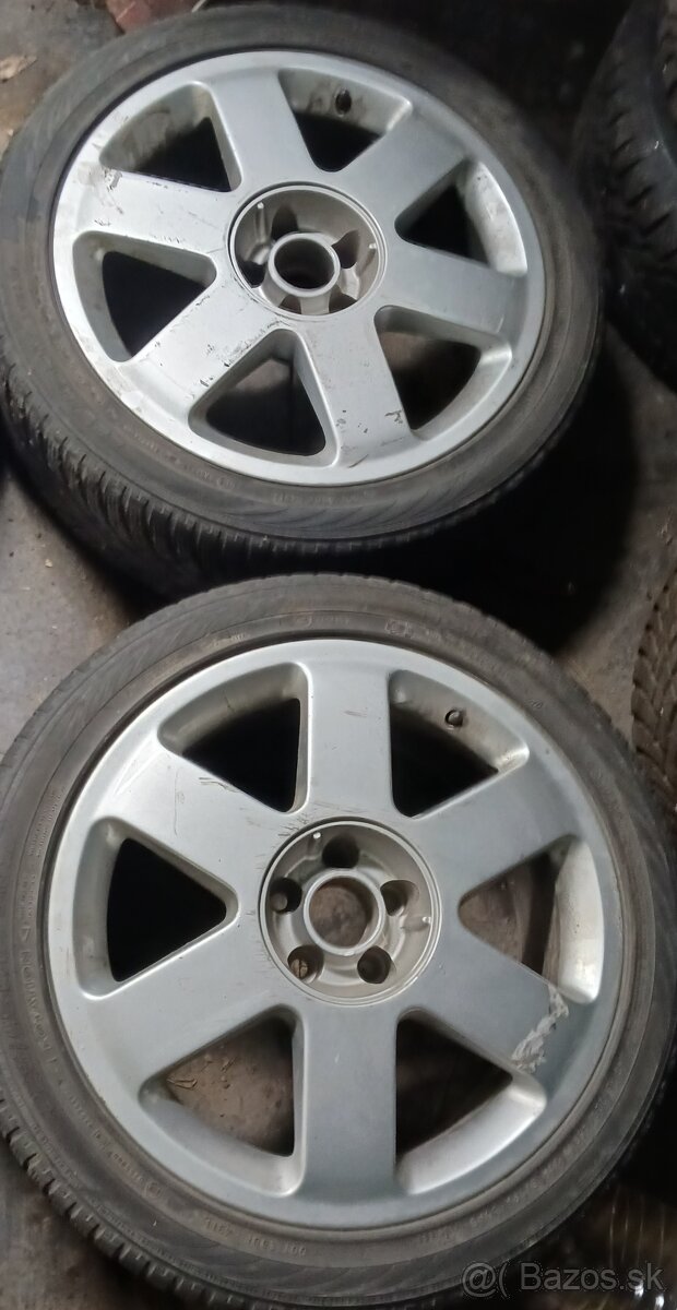 Predám elektróny 5x100 225/45 r17 ET32 original audi