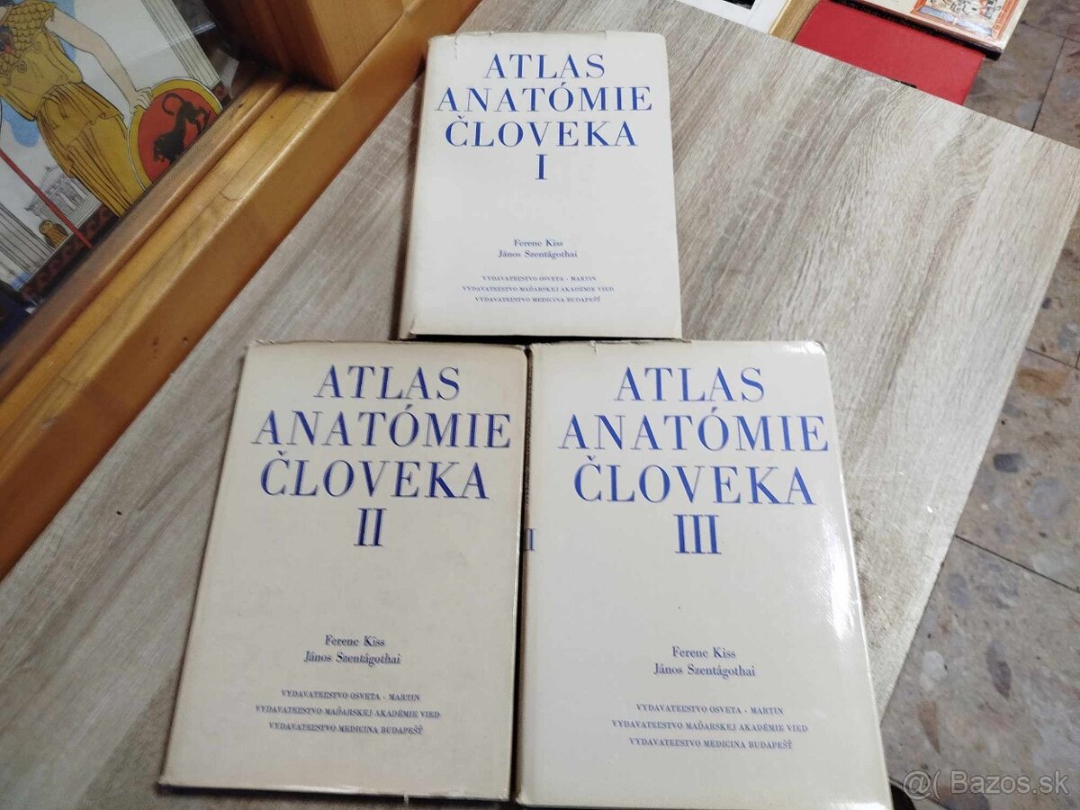 Atlas anatómie človeka I, II, III diel--1975-Kiss Ferenc, Sz