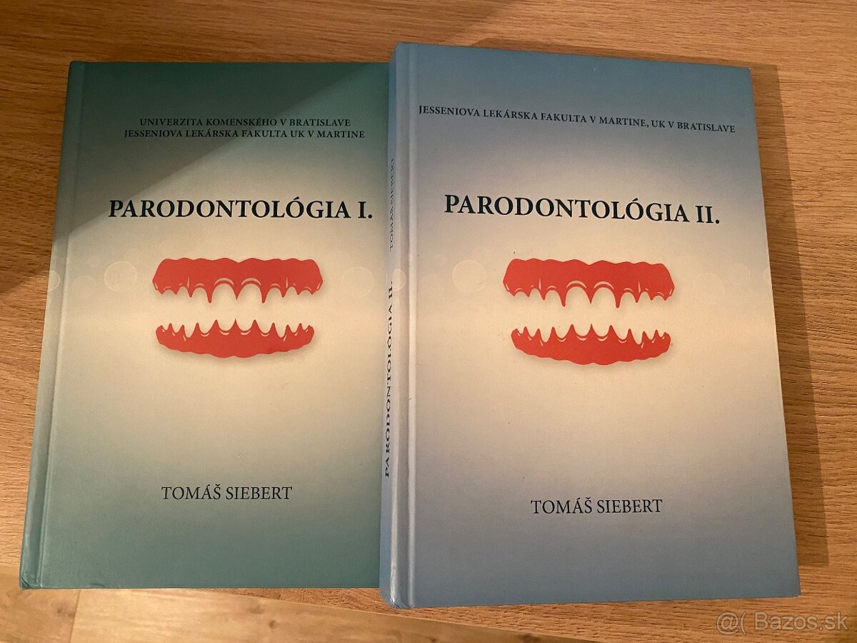 Predám Parodontologia 1, 2 od doc. Tomas Siebert