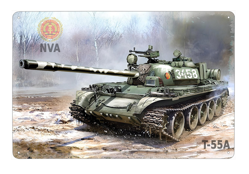 plechová cedule - tank T-55A