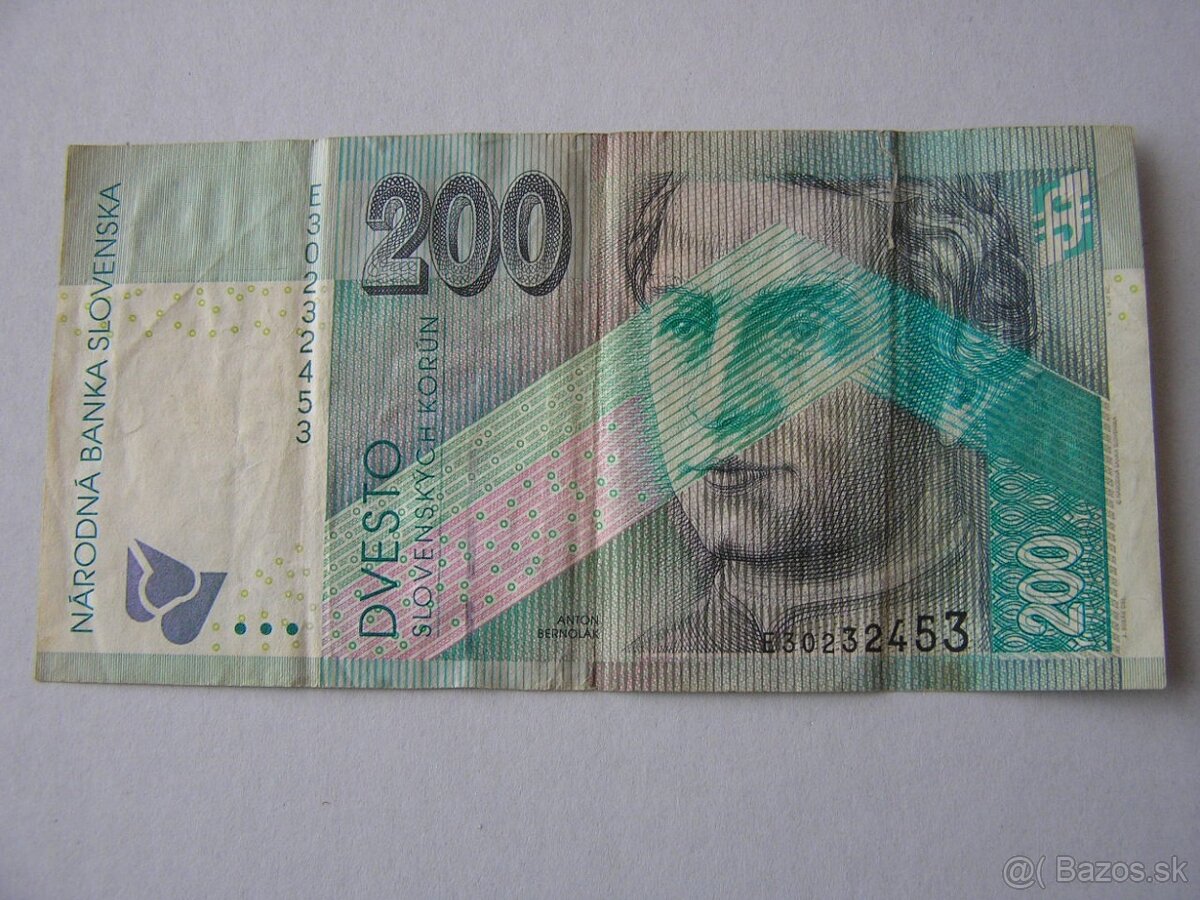 BANKOVKY : SLOVENSKÁ REPUBLIKA: 200SK-1999