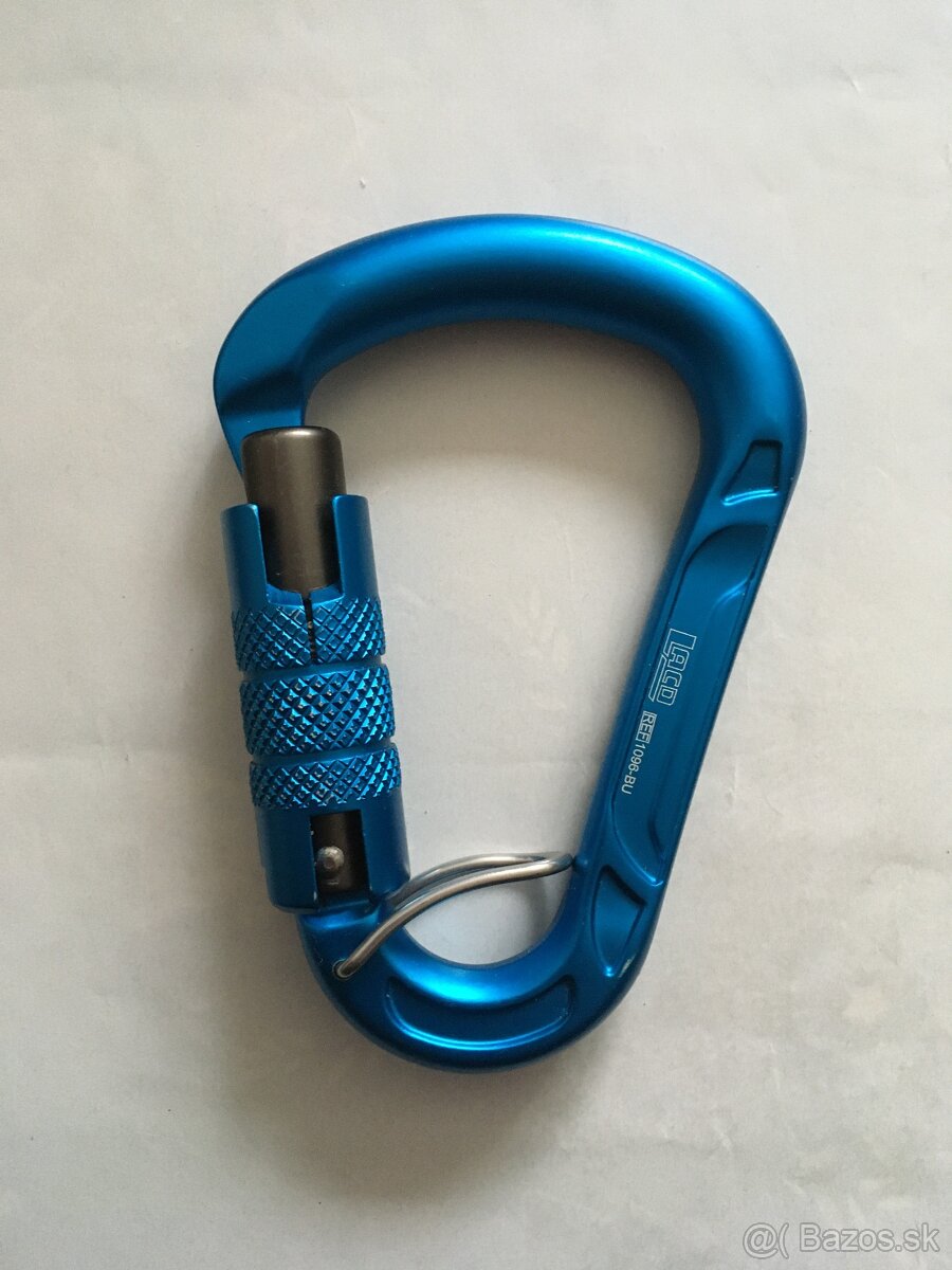 Karabína karabínka LACD Belay HMS Tri-Lock blue modrá, nová