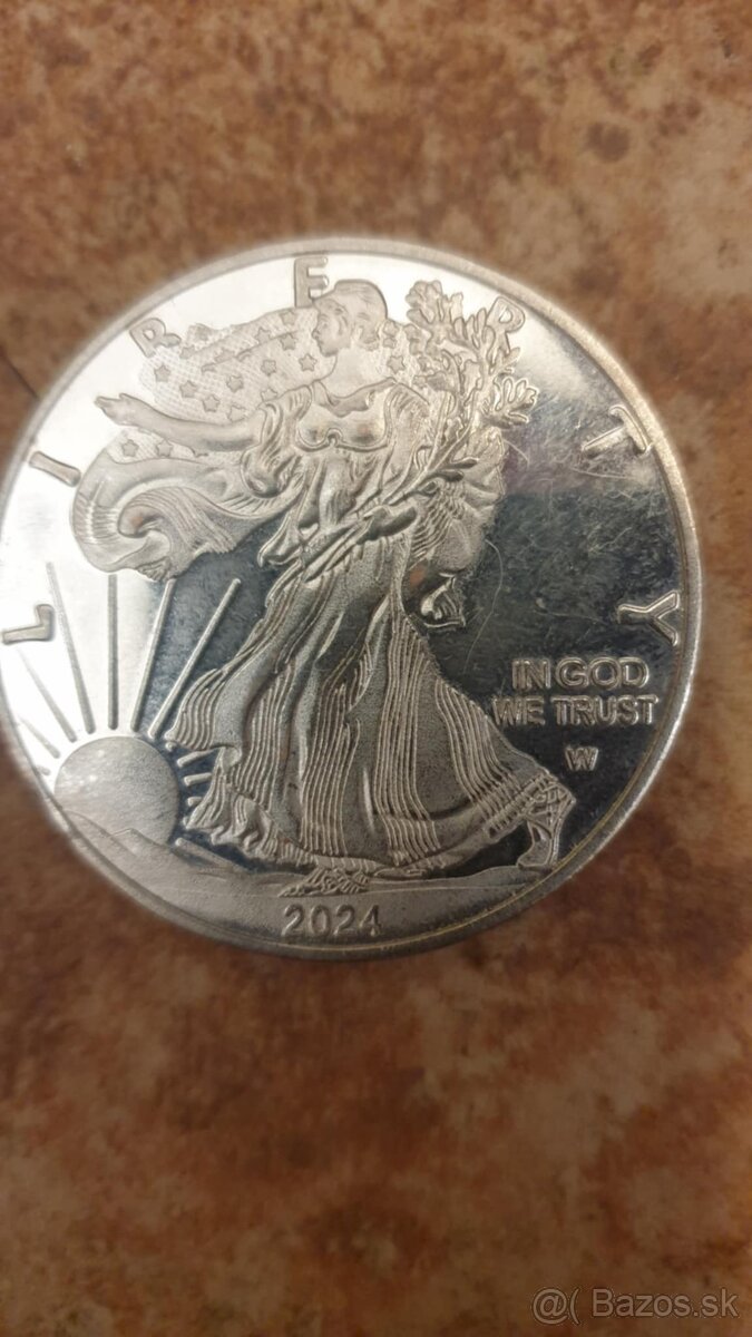 One Dollar.1 OZ.FINE SILVER 2024