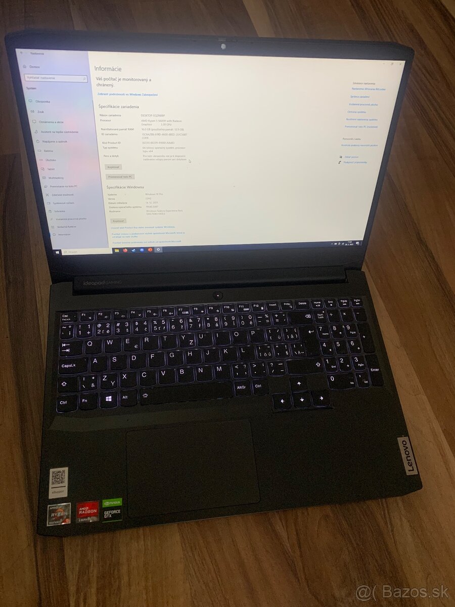 Herny notebook lenovo ideapad gaming 3