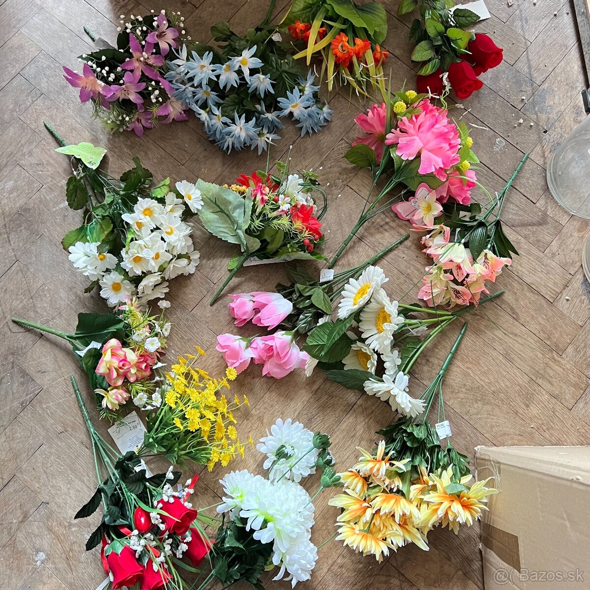 Umelé kvety na aranžovanie - Mix - Nové