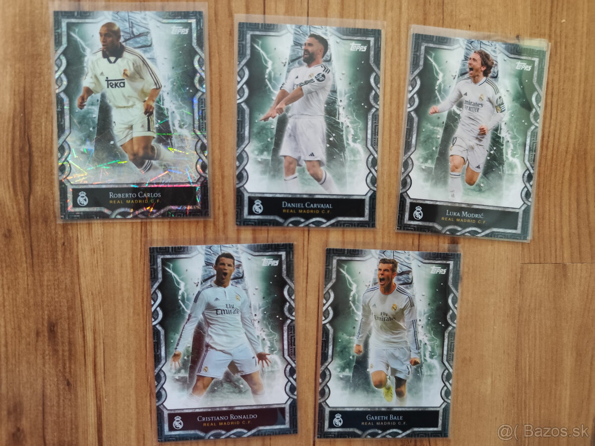 Futbalové kartičky Real Madrid - Topps