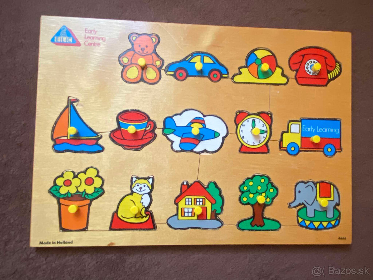 Drevená vkládačka / skladačka / puzzle