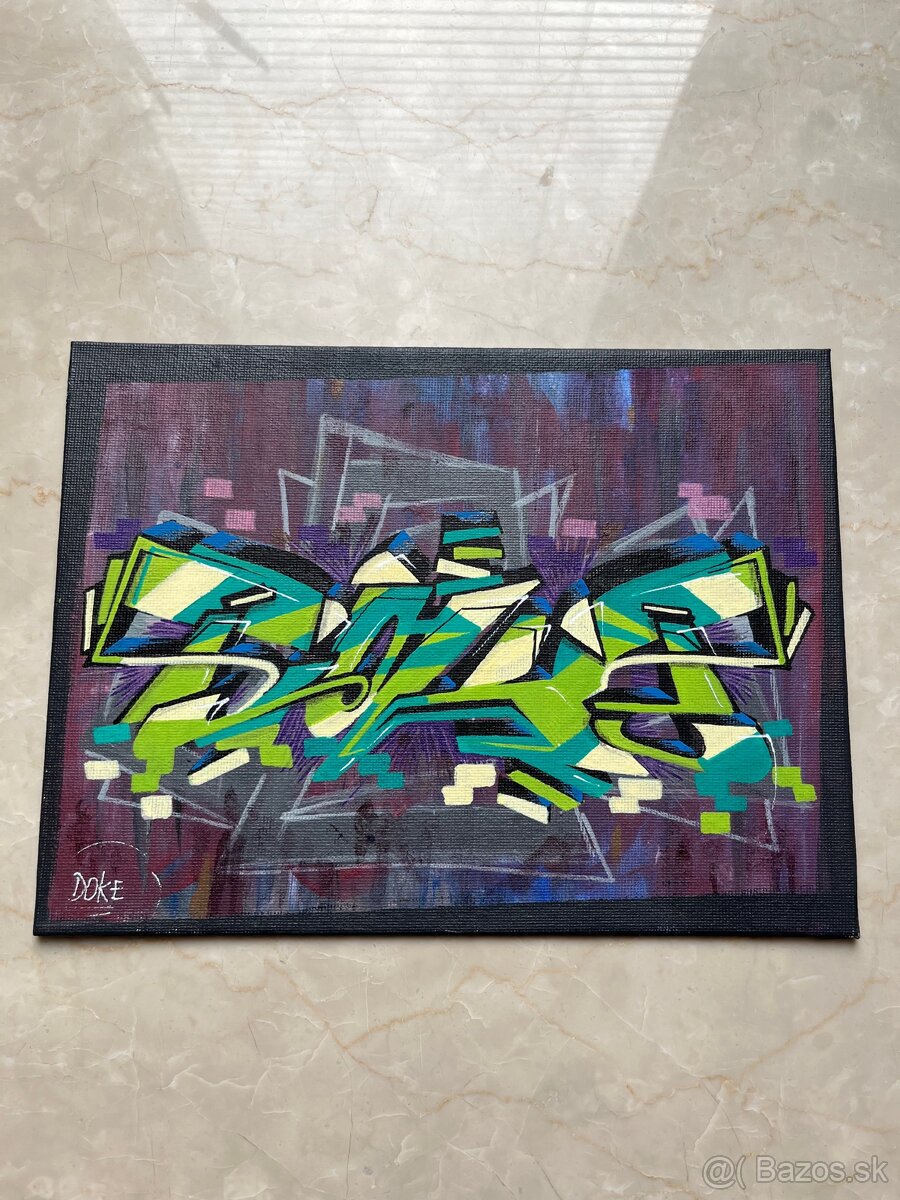 DOKE graffiti obraz