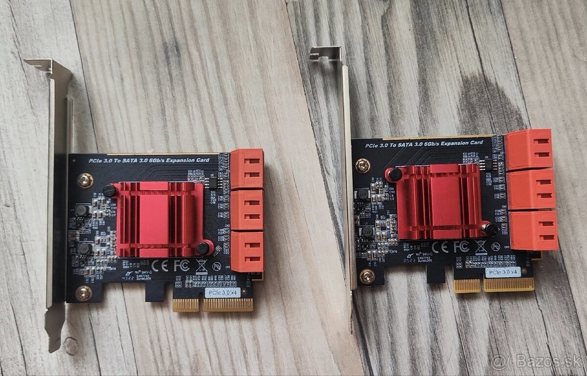 Axagon pcie- 6x sata redukcia