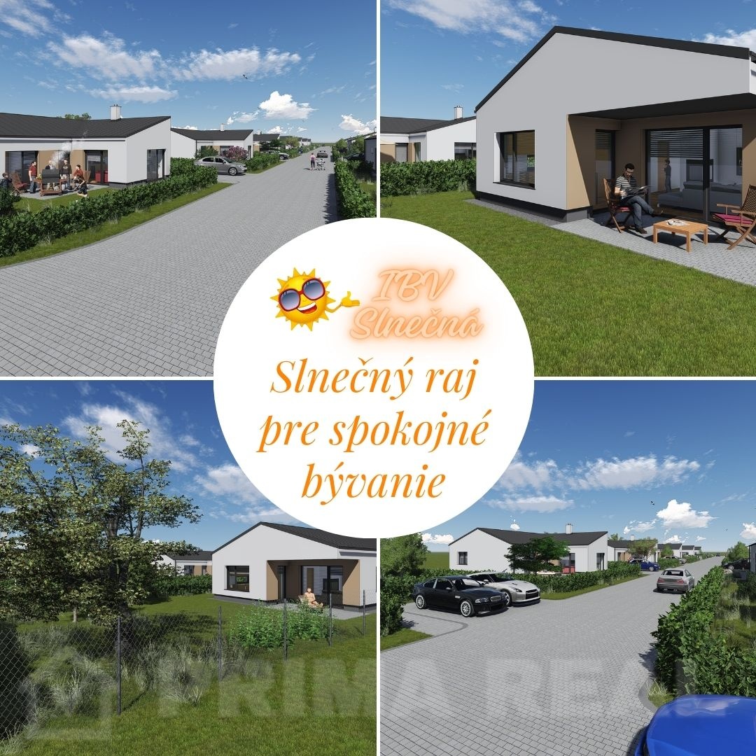 ✅ IBV Slnečná, 4-izbové bungalovy na kľúč, Sučany