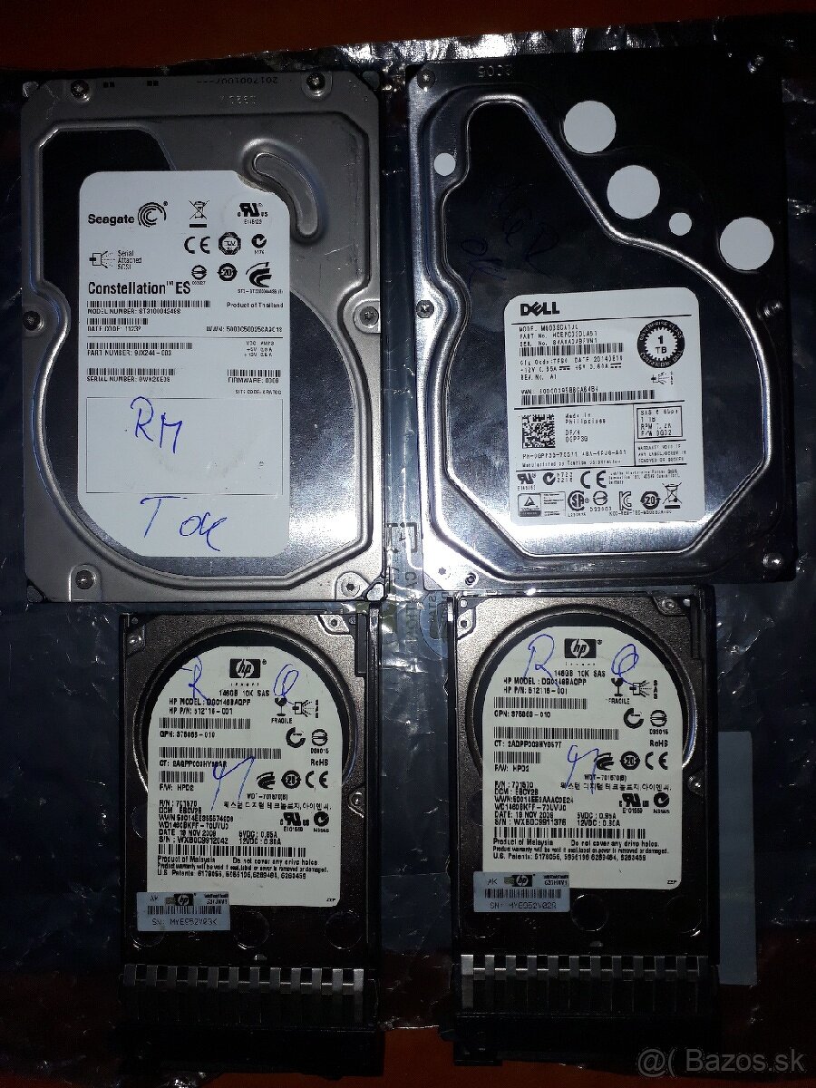 Serverové hdd SAS-3,5" a 2,5"