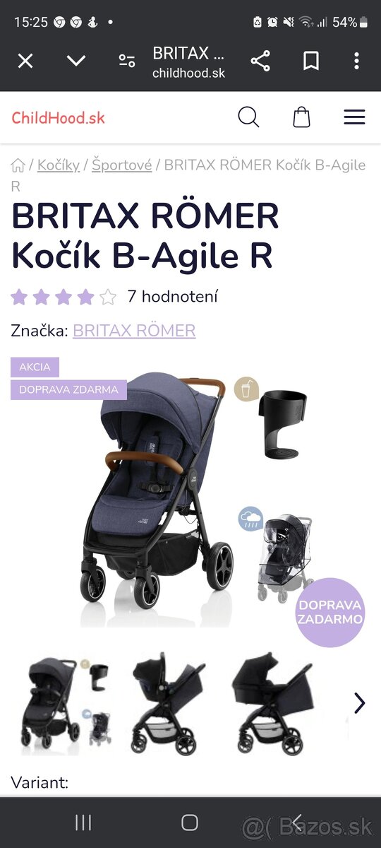 Britax- agile R navy