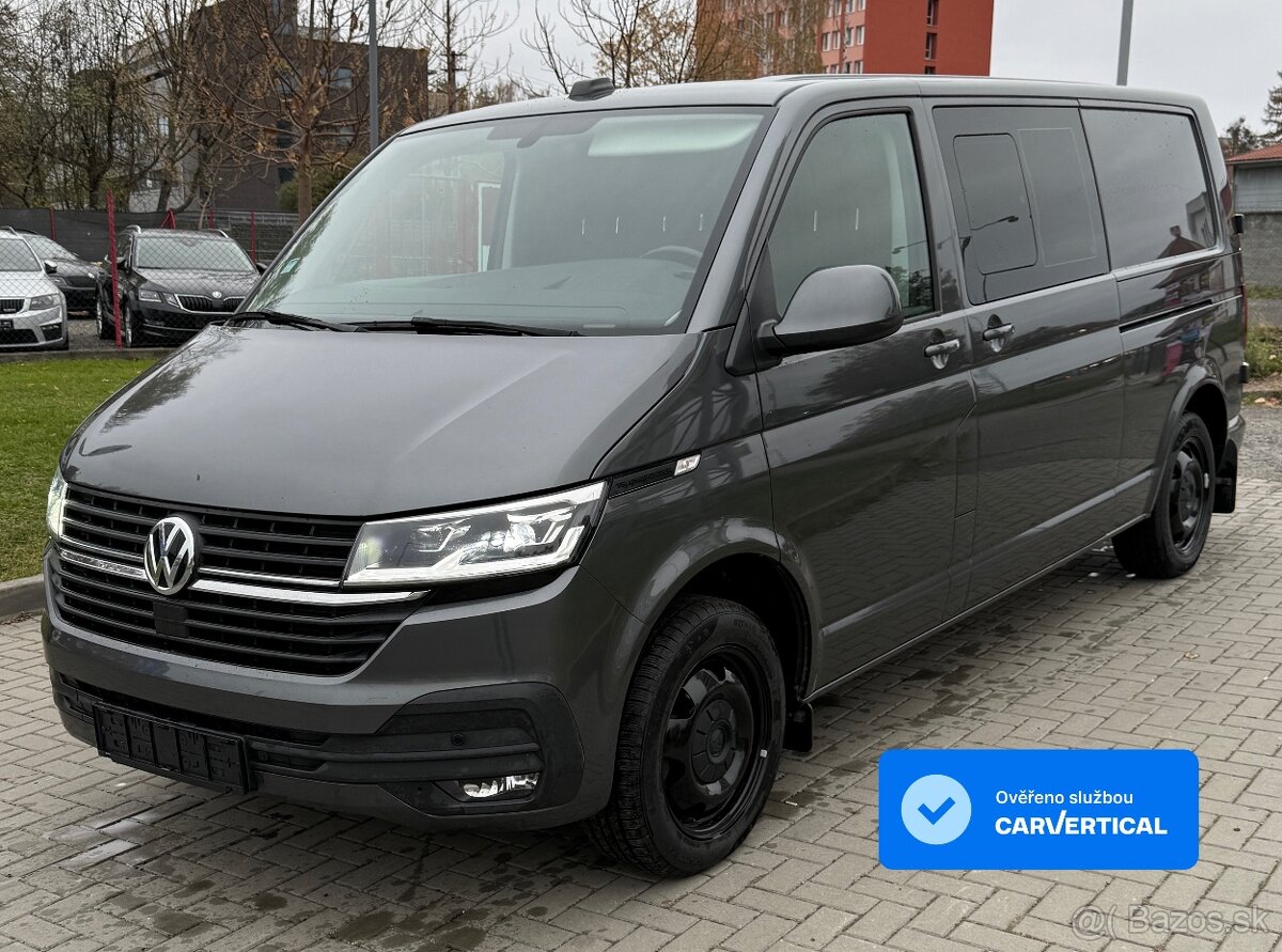 Transporter 2.0TDI 110kw—DSG—2021–LONG—6 míst—LED—DPH