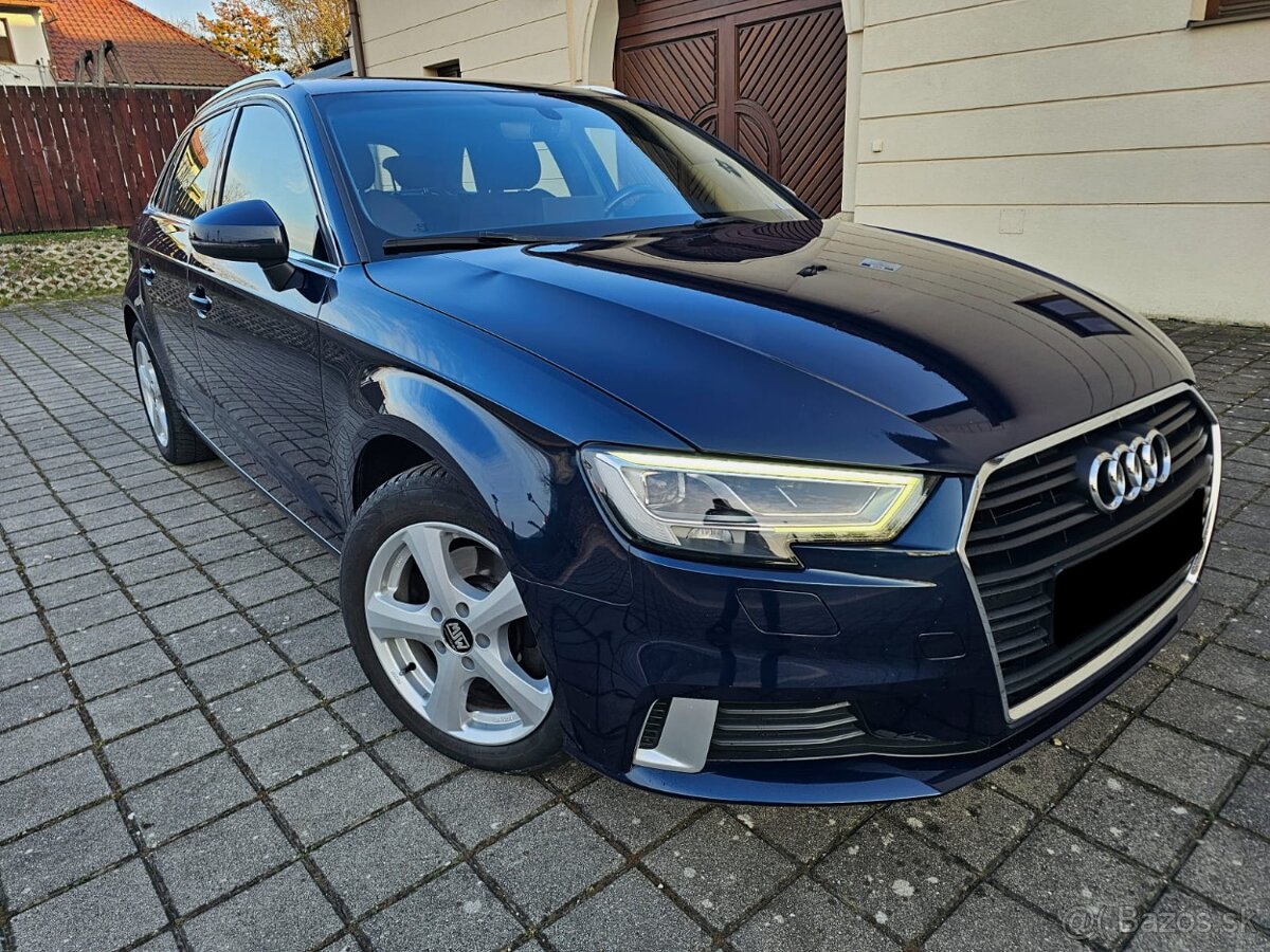 Audi A3 1.6 TDI M6 Sport Navi Virtual ťažné LED R16 Orig. KM